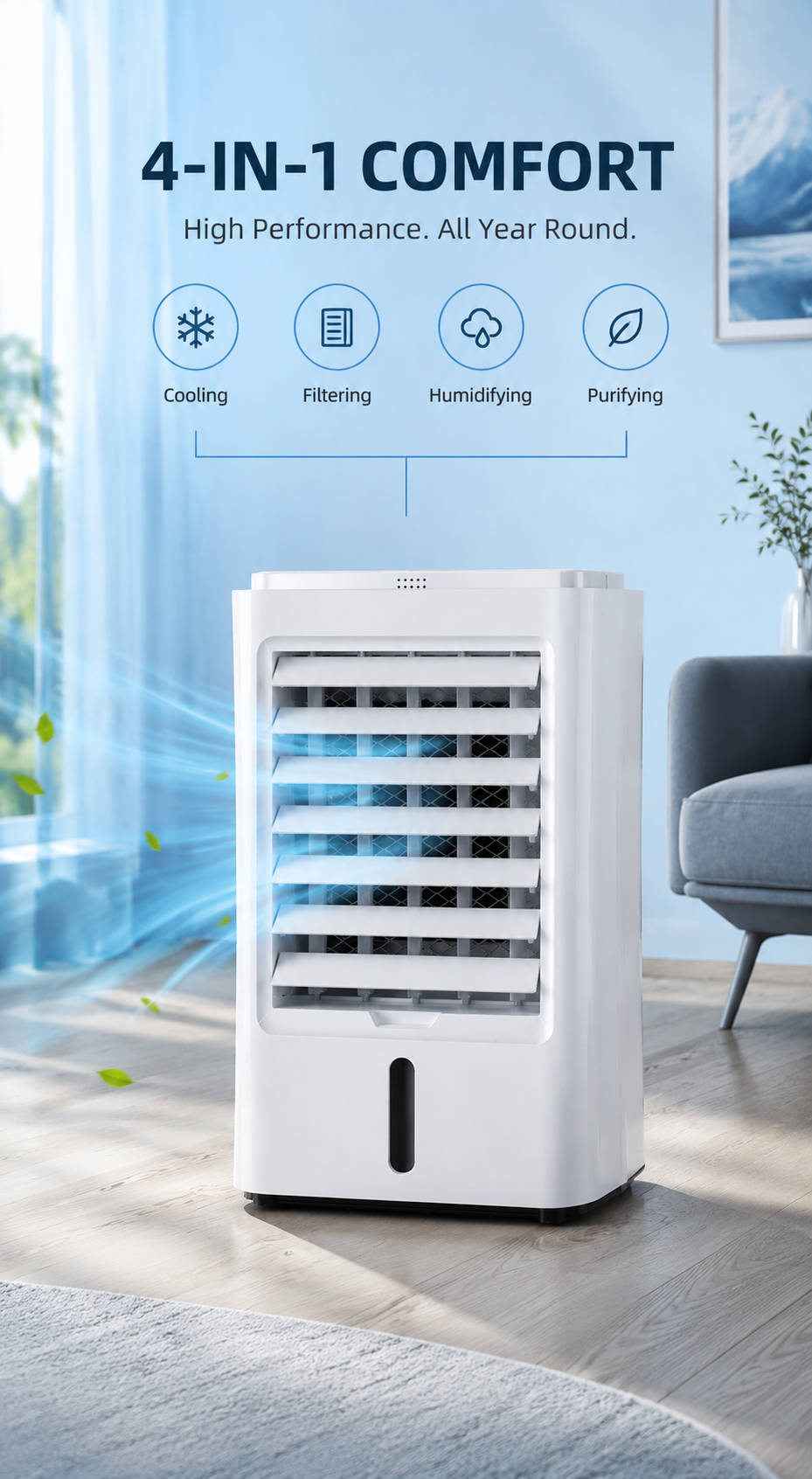 Frisoria Compact Pro — Mini Climatiseur USB pour Bureau