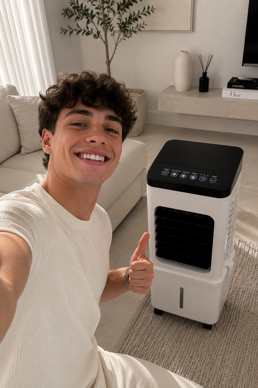 Frisoria Deluxe — Climatiseur Portable 4-en-1 avec Télécommande