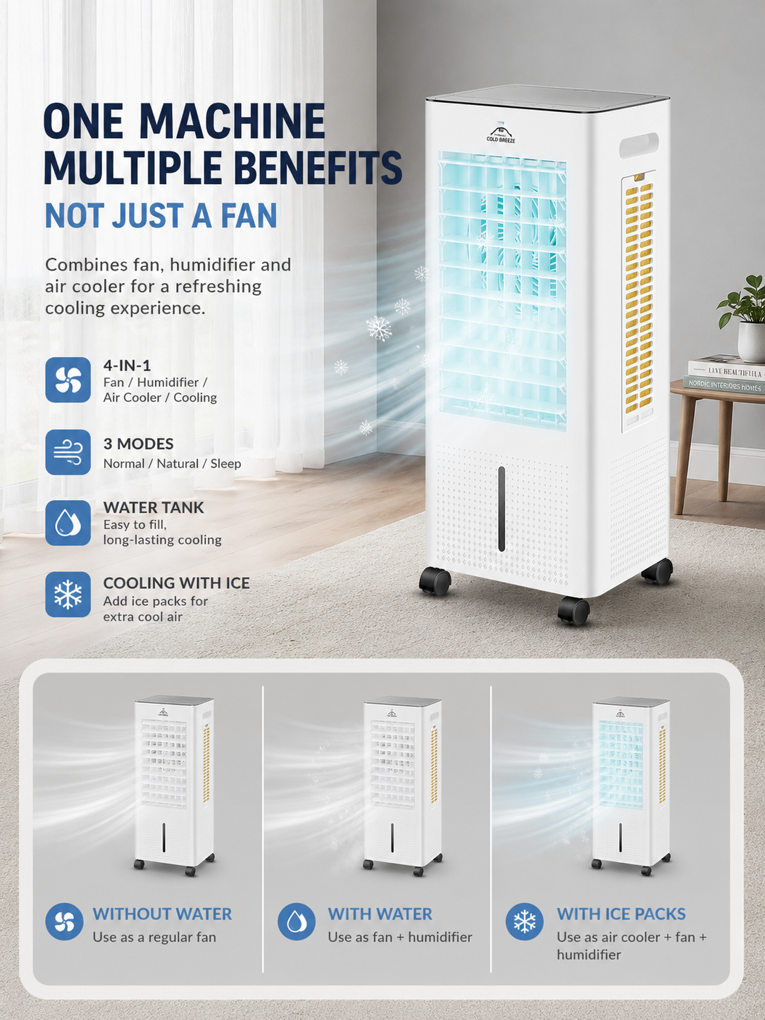 Frisoria Max — Climatiseur Portable Puissant 25 m²