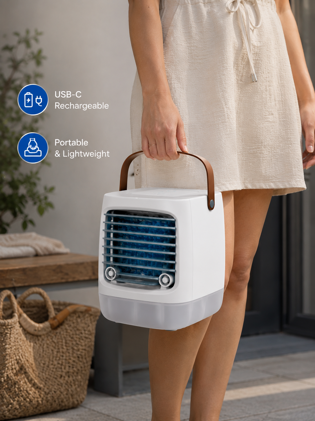 Frisoria Mini USB — Rafraîchisseur d'Air Silencieux Bureau