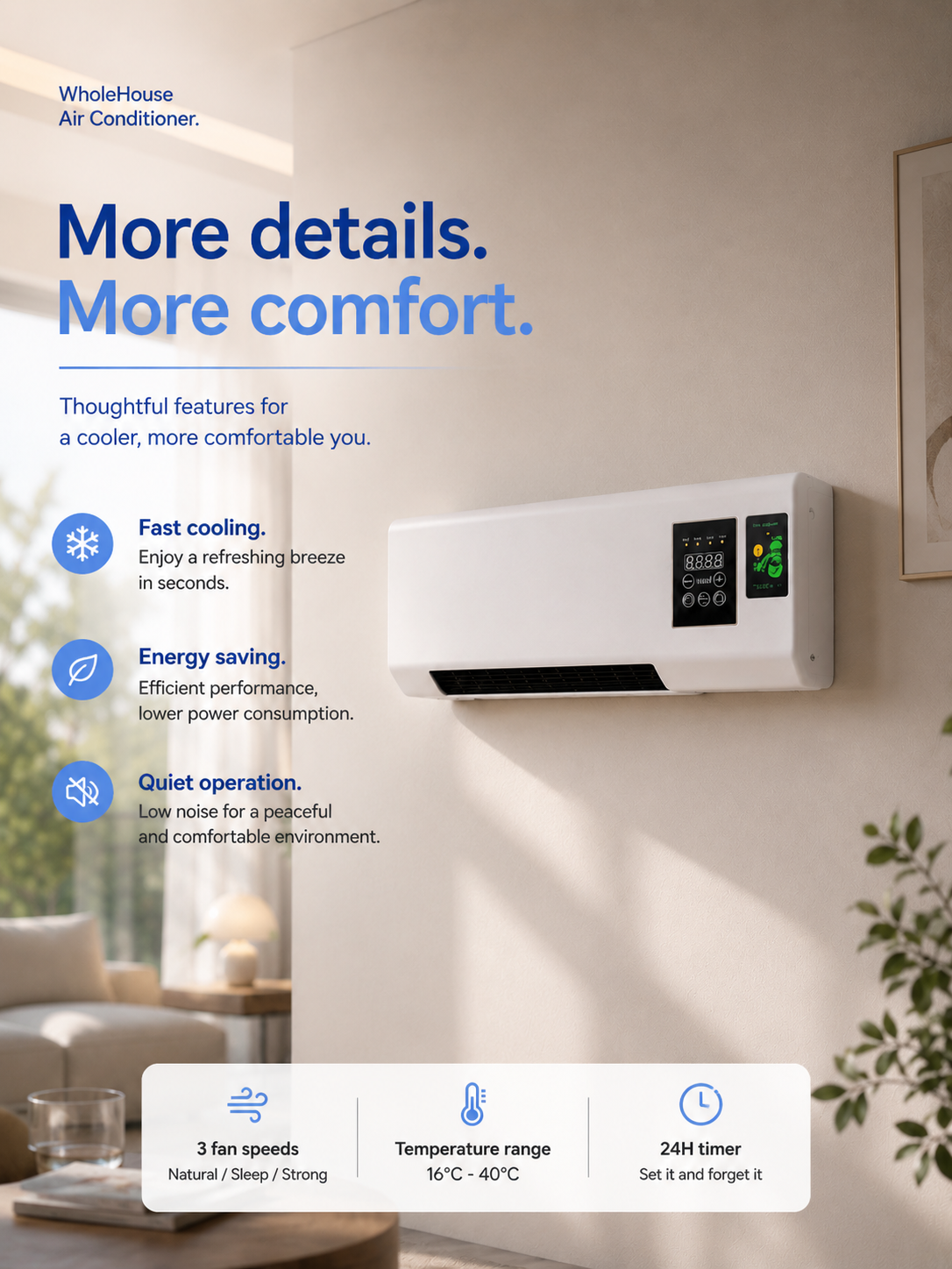 Frisoria Wall Pro — Climatiseur Mural Autonome à Installer