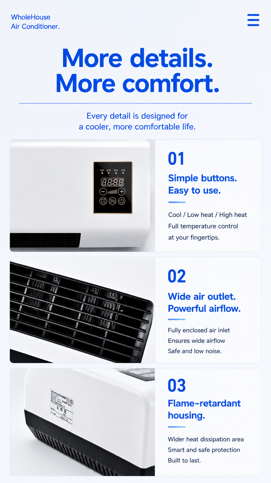 Frisoria Wall Pro — Climatiseur Mural Autonome à Installer